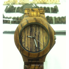 Moda 2015 mejor cuarzo reloj madera para Man′s 15196